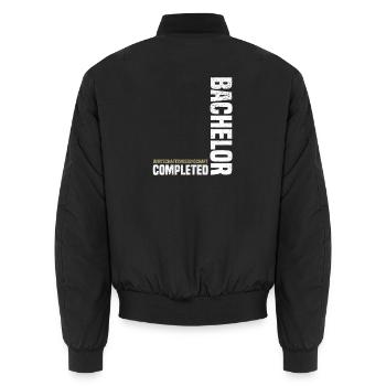 Bachelor Wirtschaftswissenschaft - Unisex Bomberjacke - Schwarz - Hinten - AI Model Male 185 light (185cm)