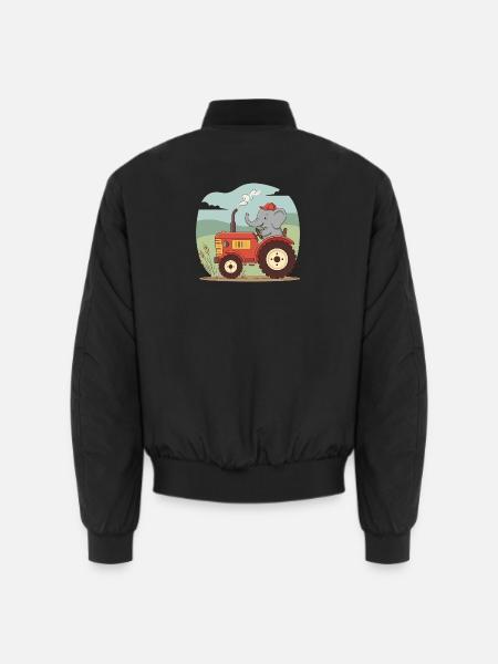 Traktor / Traktor / Traktor - Unisex Bomberjacke - Schwarz