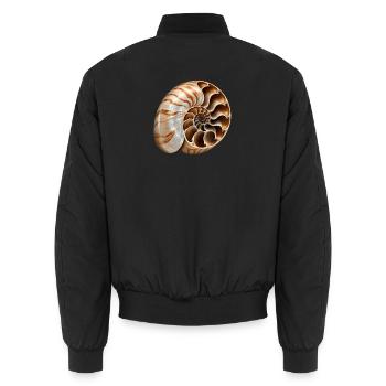 Unmöglicher Nautilus - Unisex Bomberjacke - Schwarz - Hinten - AI Model Male 185 light (185cm)