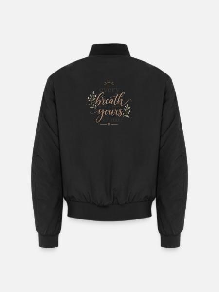 Jeder Atem gehört dir  - Unisex Bomberjacke - Schwarz