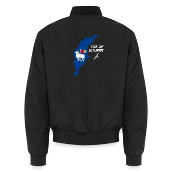 Bock auf Gotland - Unisex Bomberjacke - Schwarz - Hinten - AI Model Male 185 light (185cm)