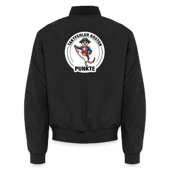 Gardetanz Erdmännchen Punkte Shirt - Unisex Bomberjacke - Schwarz - Hinten - AI Model Male 185 light (185cm)