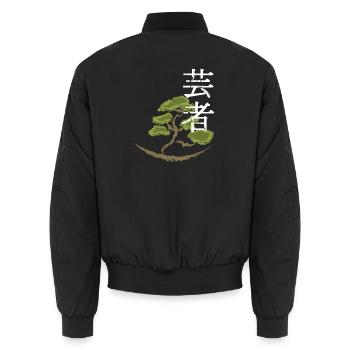 japan Otaku japanisch anime asiatisch - Unisex Bomberjacke - Schwarz - Hinten - AI Model Male 185 light (185cm)