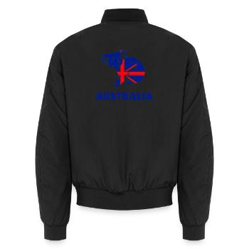 Australien-Koala - Unisex Bomberjacke - Schwarz - Hinten - AI Model Male 185 light (185cm)