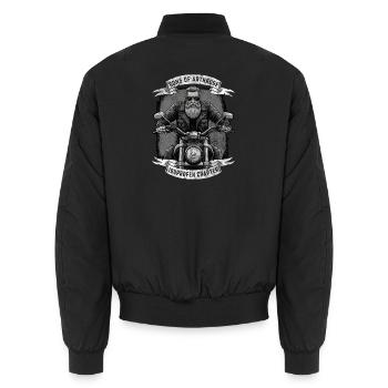 Sons of Arthrose Biker Motorrad Ibuprofen Spruch - Unisex Bomberjacke - Schwarz - Hinten - AI Model Male 185 light (185cm)