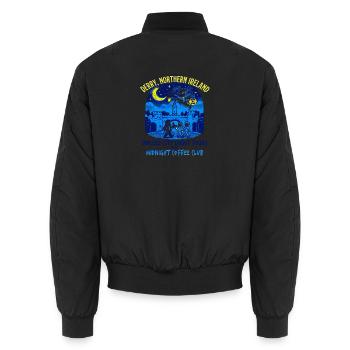 City Derry Northern Ireland Ghost Tours And - Unisex Bomberjacke - Schwarz - Hinten - AI Model Male 185 light (185cm)