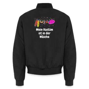 Clown Kostüm - Kostüm in der Wäsche - Karneval - Unisex Bomberjacke - Schwarz - Hinten - AI Model Male 185 light (185cm)