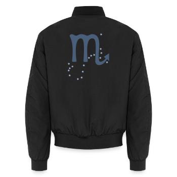 Sternzeichen Skorpion - Unisex Bomberjacke - Schwarz - Hinten - AI Model Male 185 light (185cm)