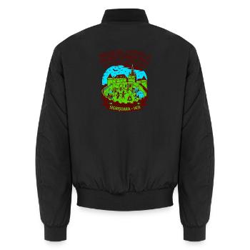 The Medieval Citadel And Transylvania Ball - Unisex Bomberjacke - Schwarz - Hinten - AI Model Male 185 light (185cm)