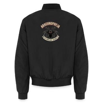 Tarantel - Unisex Bomberjacke - Schwarz - Hinten - AI Model Male 185 light (185cm)