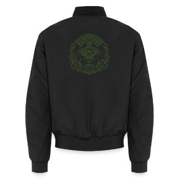 Earth Care People Care - Unisex Bomberjacke - Schwarz - Hinten - AI Model Male 185 light (185cm)