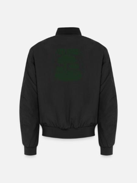 Waldgärten nähren Freiheit - Unisex Bomberjacke - Schwarz