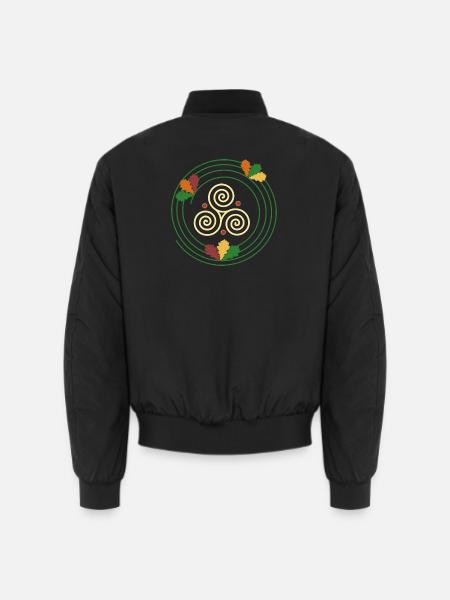 Triskel - Der ewige Kreislauf - Unisex Bomberjacke - Schwarz