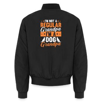Grandfather Coffee Gramps Granddad Grandpa - Unisex Bomberjacke - Schwarz - Hinten - AI Model Male 185 light (185cm)