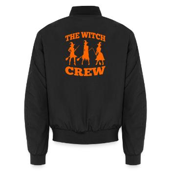 Witch Crew - Unisex Bomberjacke - Schwarz - Hinten - AI Model Male 185 light (185cm)