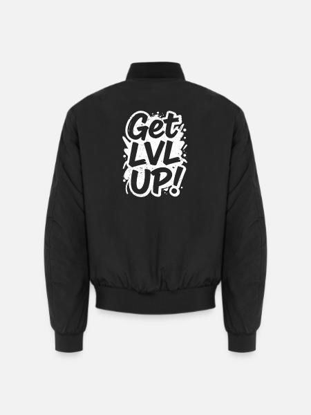Erhöhe das Level - Unisex Bomberjacke - Schwarz