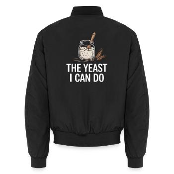 The Yeast I Can Do - Unisex Bomberjacke - Schwarz - Hinten - AI Model Male 185 light (185cm)