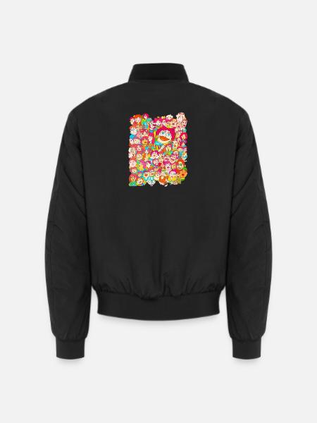 Die Königin und ihr Volk - Unisex Bomberjacke - Schwarz