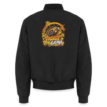 Trust the Lean Motorrad Graffiti - Unisex Bomberjacke - Schwarz - Hinten - AI Model Male 185 light (185cm)