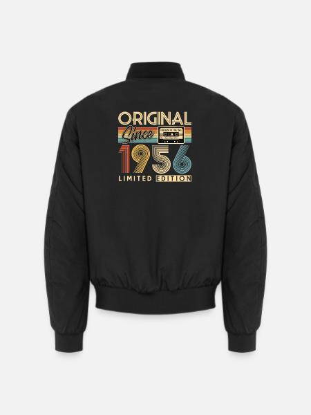 70. Geburtstag, 70 Jahre - Unisex Bomberjacke - Schwarz