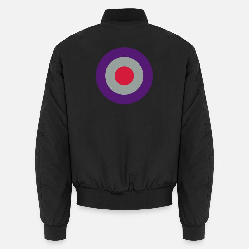 zielscheibe, rings, circles - Unisex Bomber Jacket - black