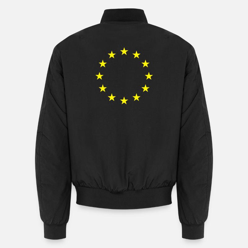 EU Sternen - Unisex Bomberjacke - Schwarz