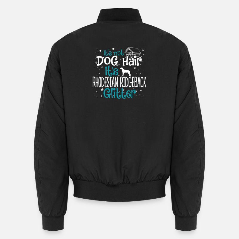 It's Rhodesian Ridgeback Glitter Shirt - Unisex Bomber Jacket - black