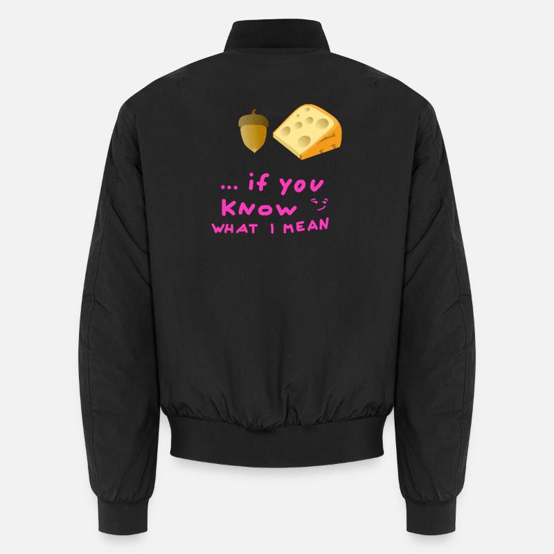 Eichelkäse Jugendwort Eichel Käse Hygiene Körper Unisex Bomberjacke