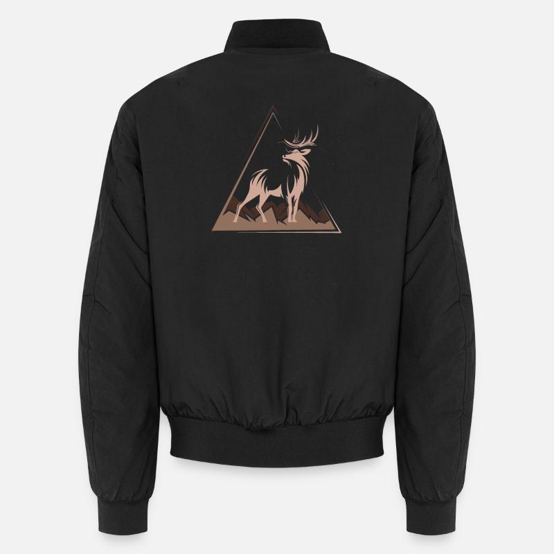 hirsch deer xmas weihnachten geschenk Unisex Bomberjacke
