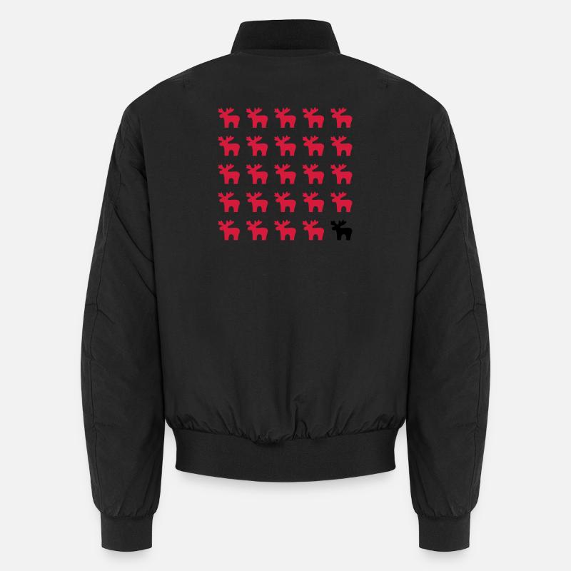 Moose Moose Pattern I Christmas Unisex Bomber Jacket