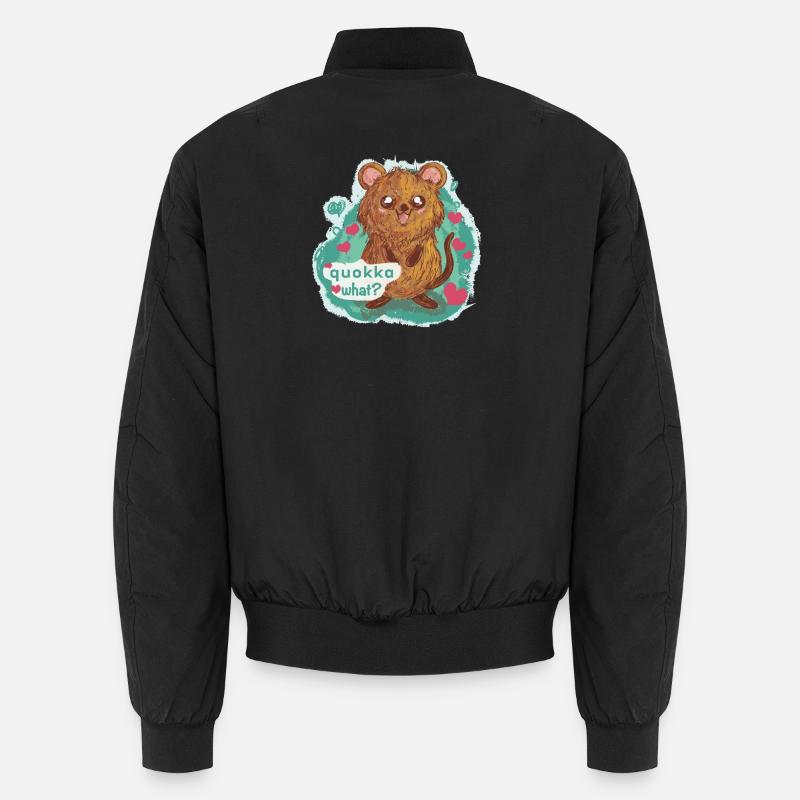 quokka - Unisex Bomberjacke - Schwarz