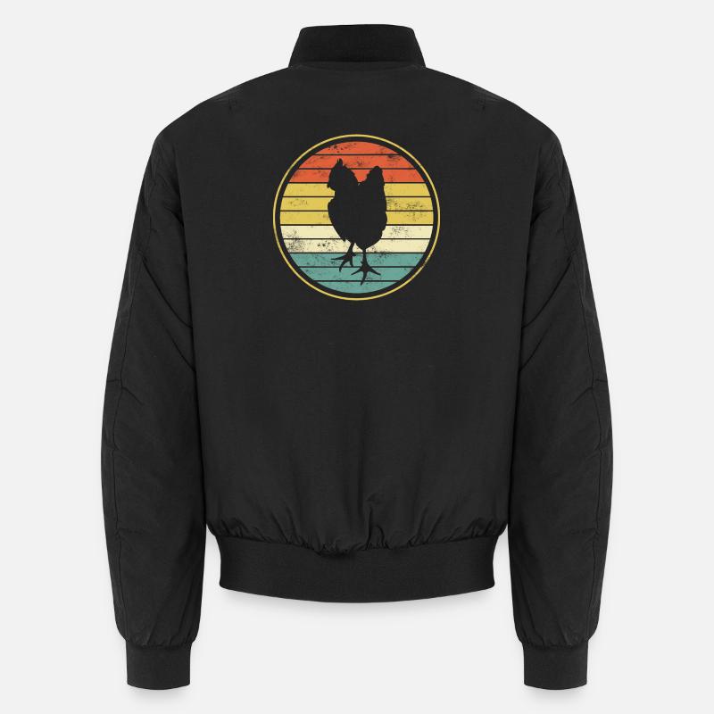 Huhn Hühner Unisex Bomberjacke