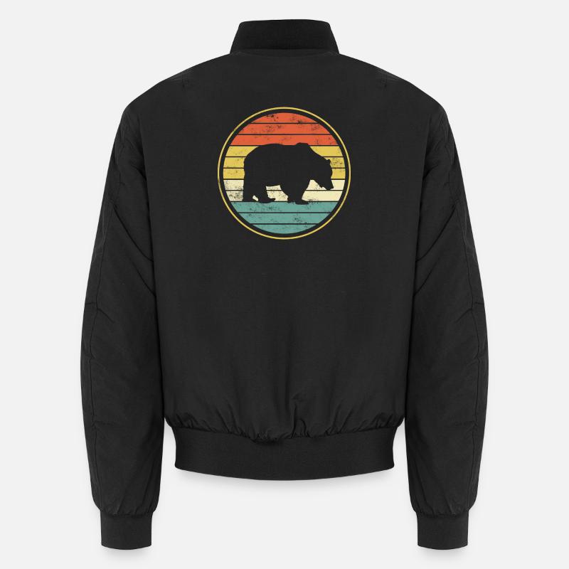 Bär Bären - Unisex Bomberjacke - Schwarz