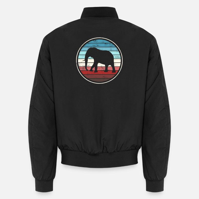 Elephant Elephant - Unisex Bomber Jacket - black