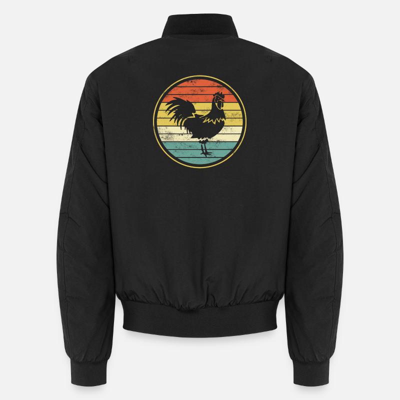 Poulet poulet coq Bomber unisexe