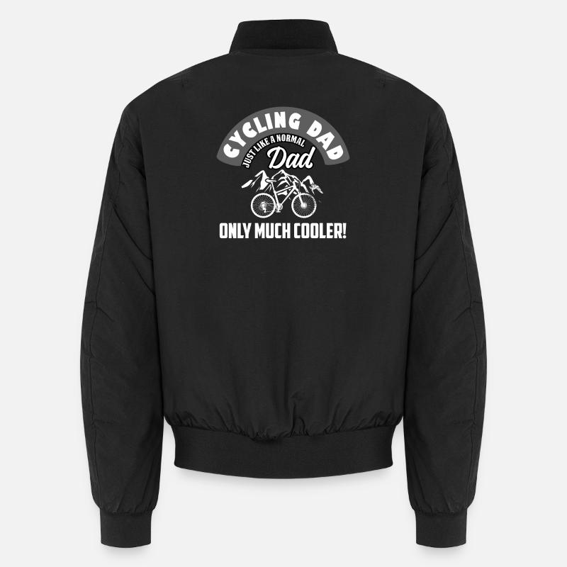 Cyclist dad much cooler Unisex Bomber Jacket