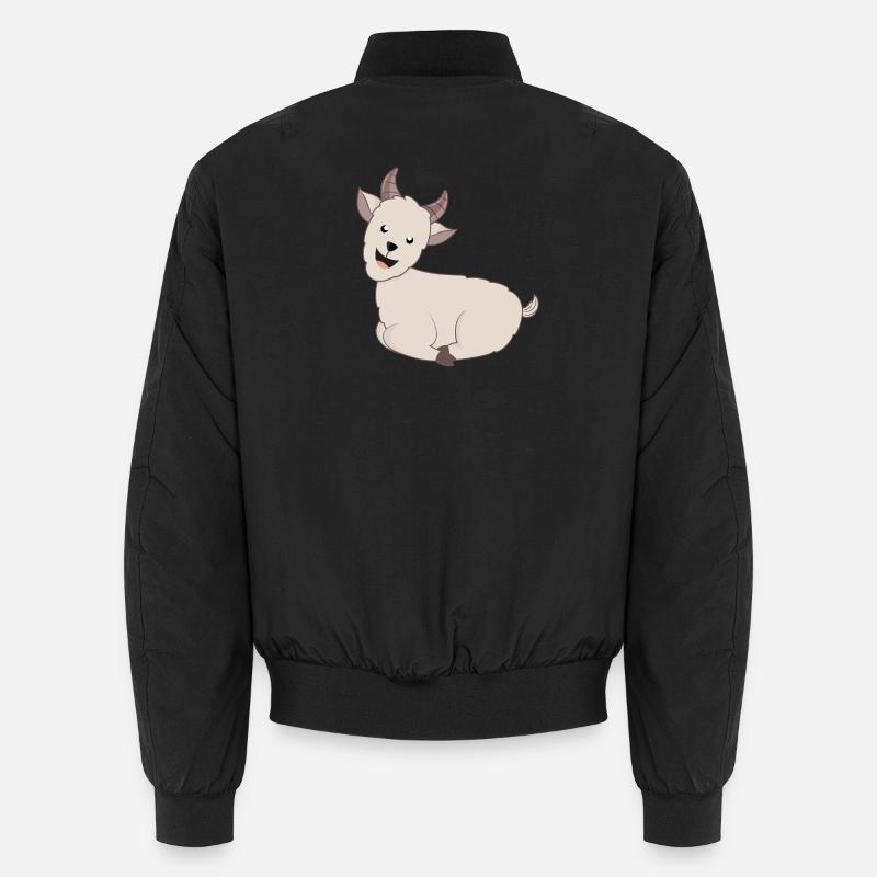 Ziege Ziegen Geiss - Unisex Bomber Jacket - black