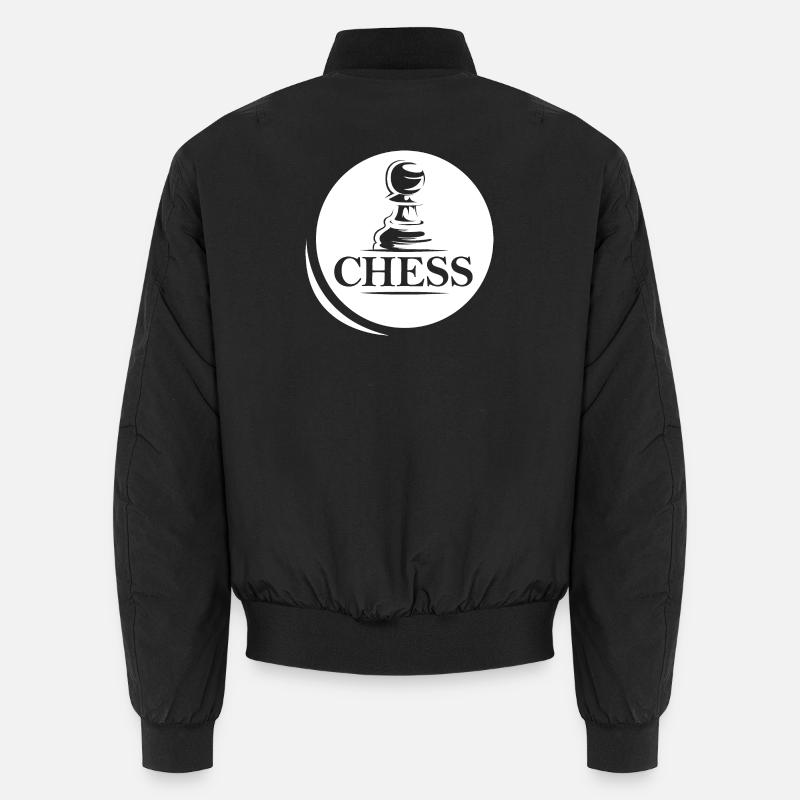 chess symbol pawn Logo icon friends schach bauer Unisex Bomberjacke