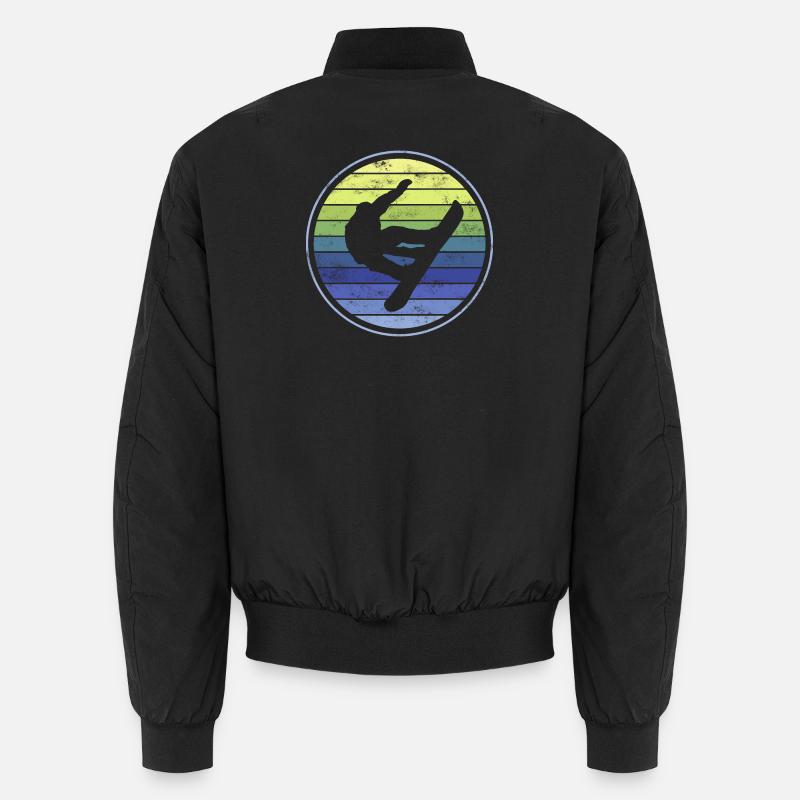 Snowboard snowboarders - Unisex Bomber Jacket - black