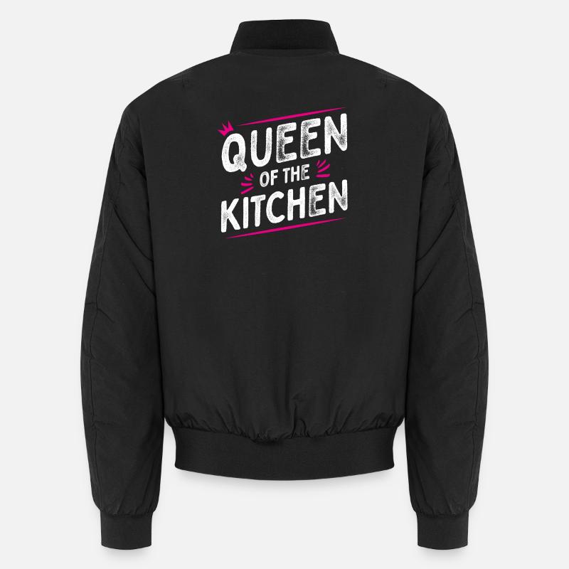 Queen of the Kitchen - Chef's Hat - Cooking Spoon Unisex Bomber Jacket