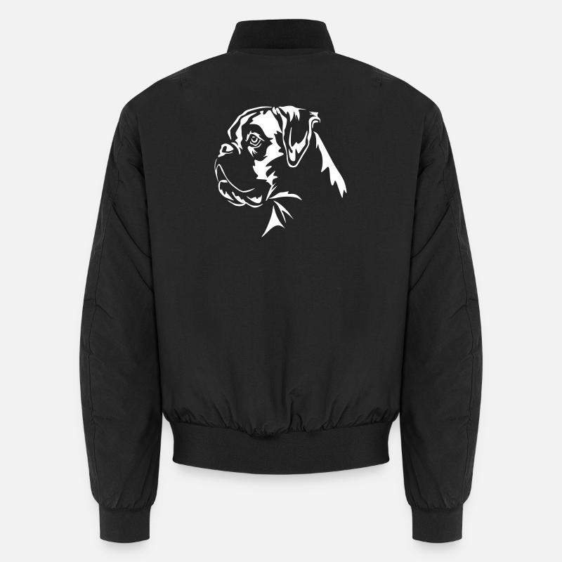 Boxer Kopf "Black Edition" Unisex Bomberjacke