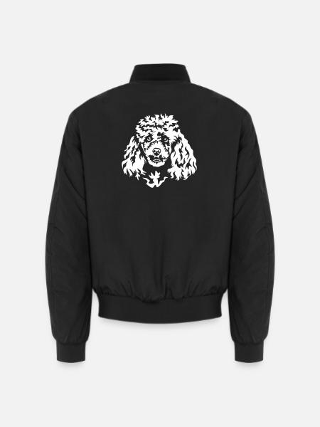 Poodle Head "Black Edition" - Unisex Bomber Jacket - black