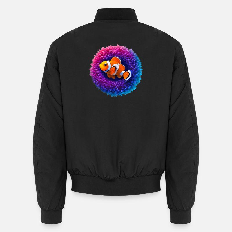 Clownfische und Anemonen Unisex Bomberjacke