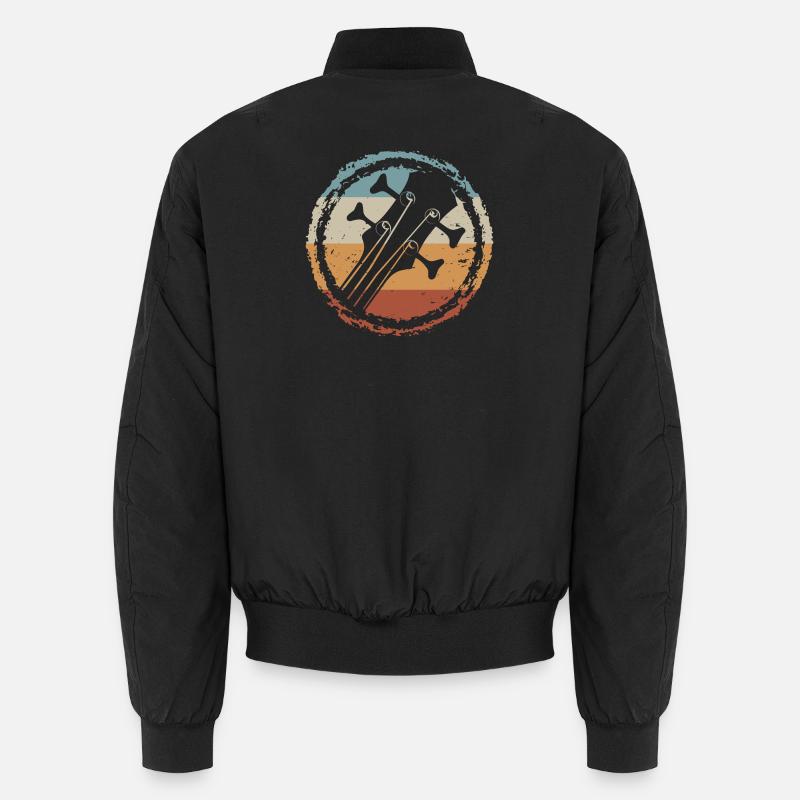 Sunset Guitar Circle Unisex Bomberjacke