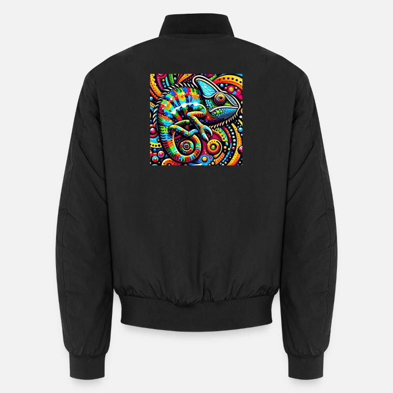 Caméléon Pop Art Bomber unisexe