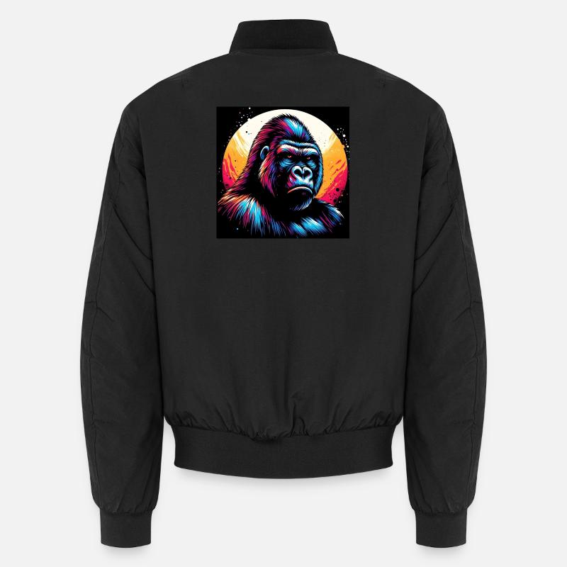 Gorilla - Unisex Bomberjacke - Schwarz