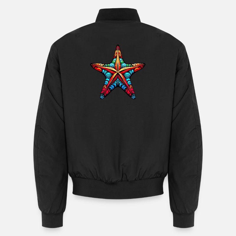 Étoile de mer - Bomber unisexe - noir