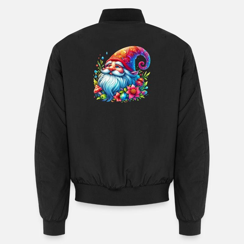 Gnom-Goblin-Elf - Unisex Bomberjacke - Schwarz