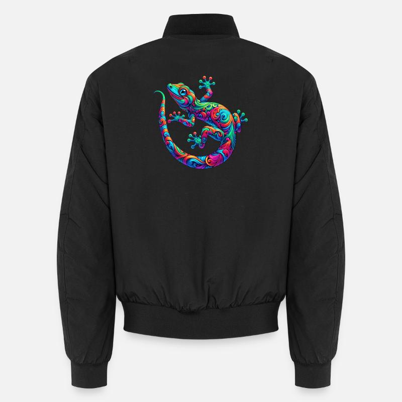 Gecko - Bomber unisexe - noir