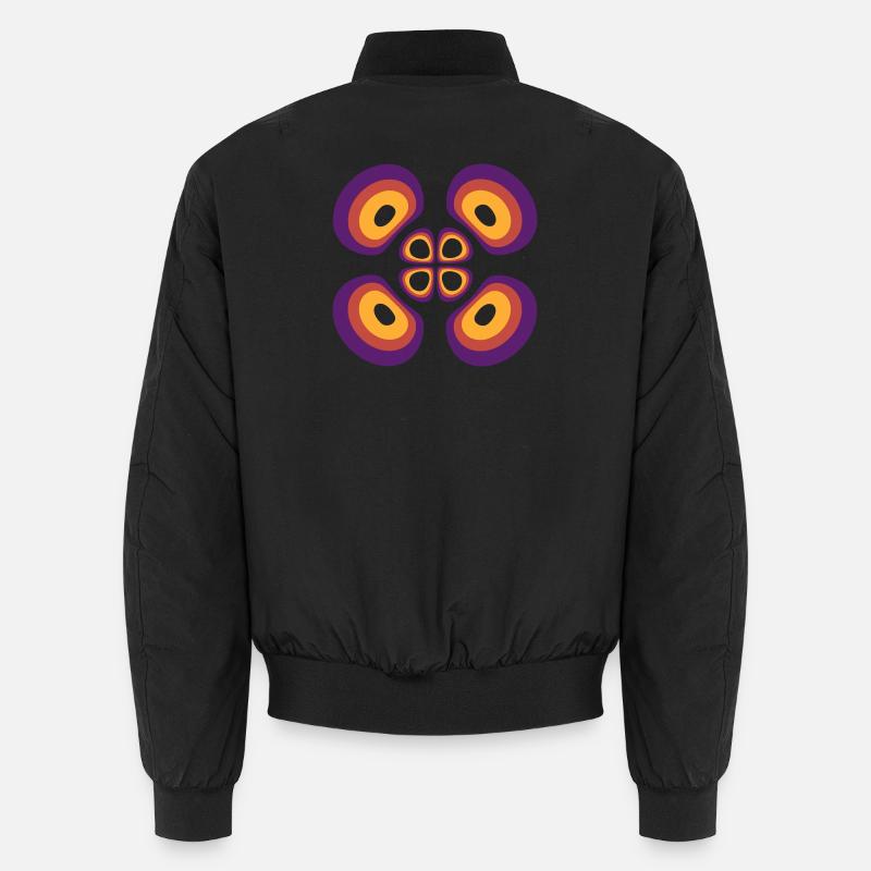 Wahrscheinlichkeitsdichte Wasserstoffatom (4,2,1) - Unisex Bomberjacke - Schwarz